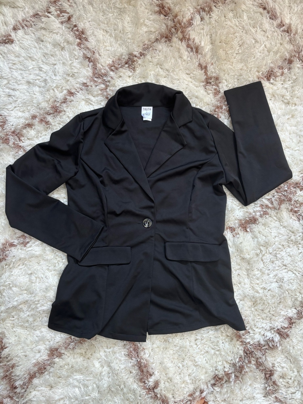 Truth + Style Black Single-Button Women's Blazer